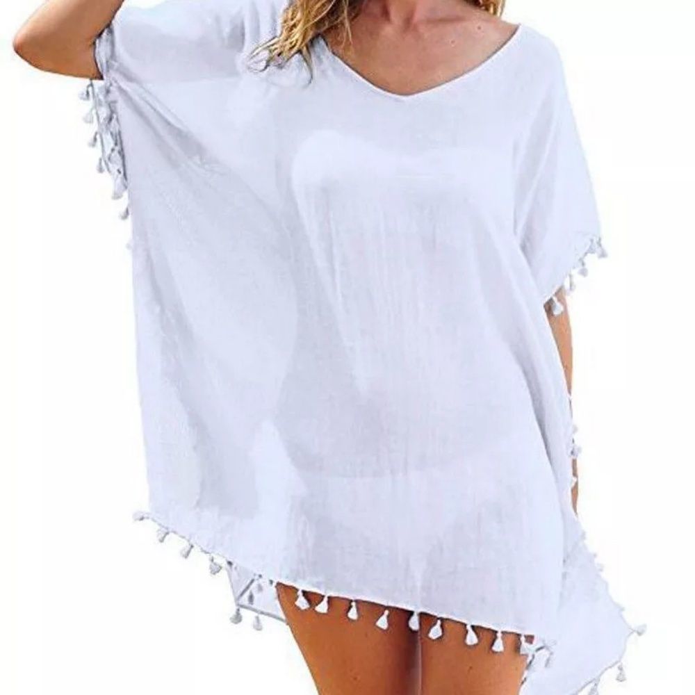 New Chiffon Tassels Beach Wear Women Swimsuit